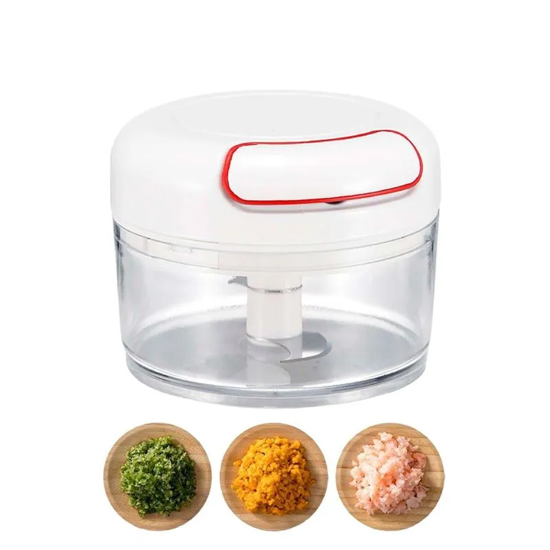 Mini Processador Manual De Alimentos 2 Laminas Cook 200ml
