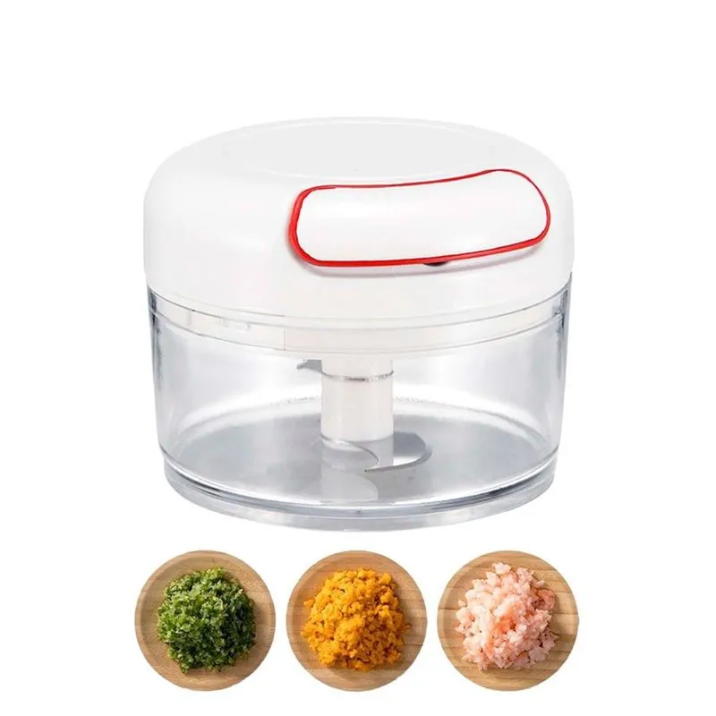 Mini Processador De Alimentos De Corda Preto 200Ml 2 Lâminas