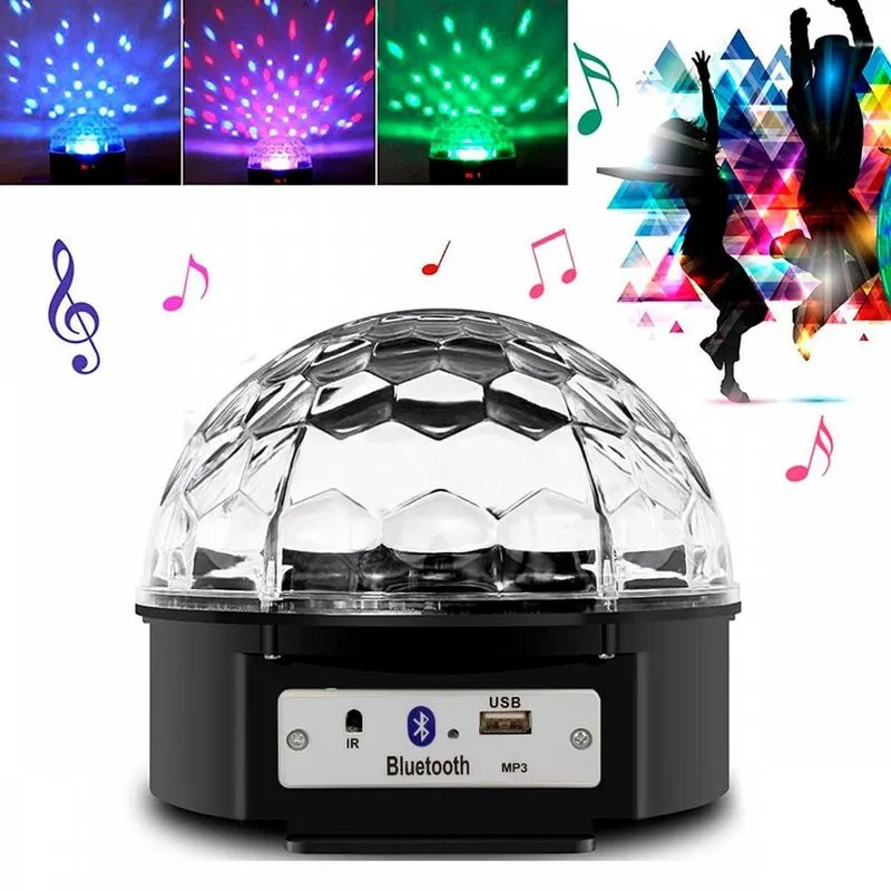 Iluminação De Festa Globo De Espelho Balada Led Rotativo