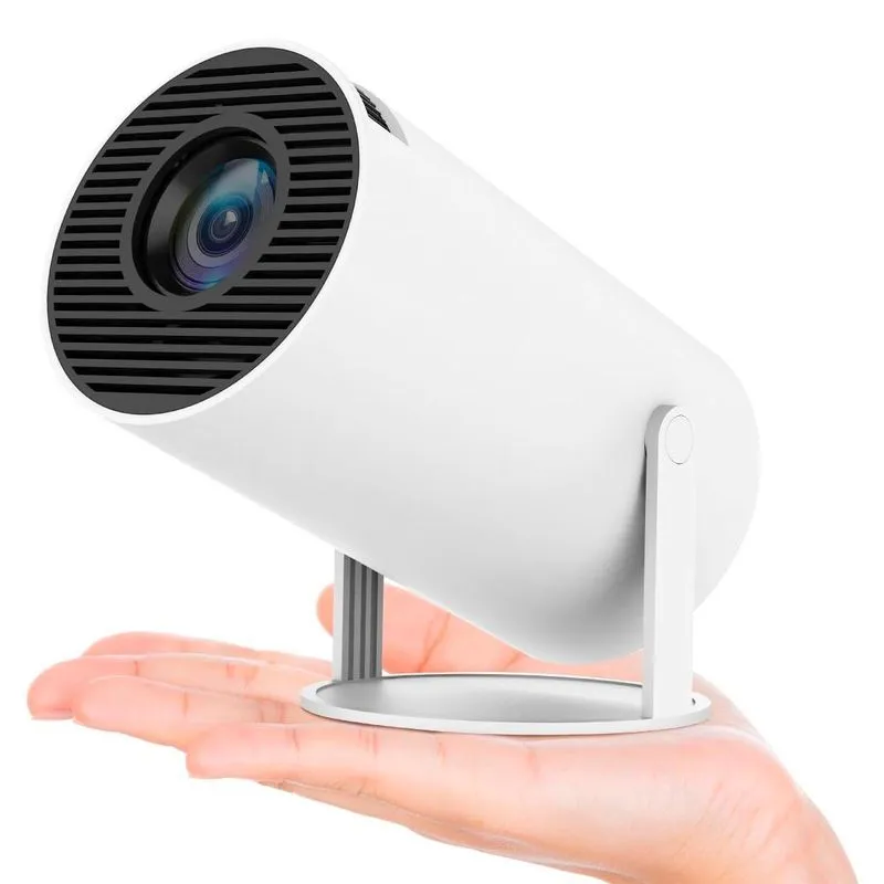 Projetor Branco 1080p Wifi Bivolt Portátil Suporta 4k