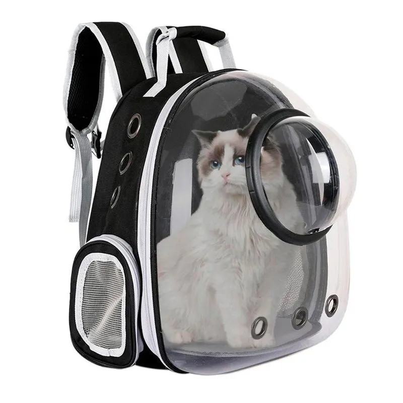 Mochila Para Gato E Cachorro Com Bolha Transparente