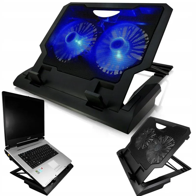 Base Ventoinhas Usb Silenciosa Para Notebook Gamer Dobrável Refrigeração