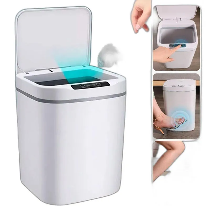 Lixeira Automática Inteligente Sensor Para Cozinha 16l