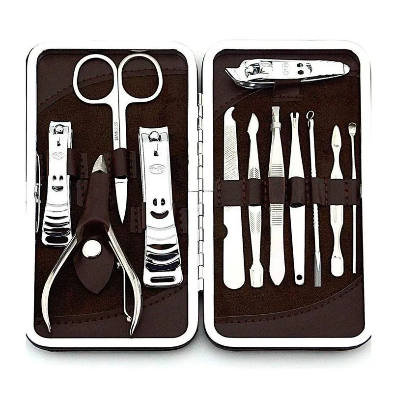 Kit De Unhas Completo Tesoura E Cortador Portátil Pedicure
