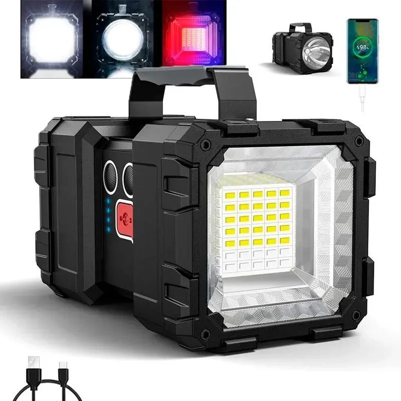 Lanterna Led Multifuncional Recarregável Mini Tática Forte