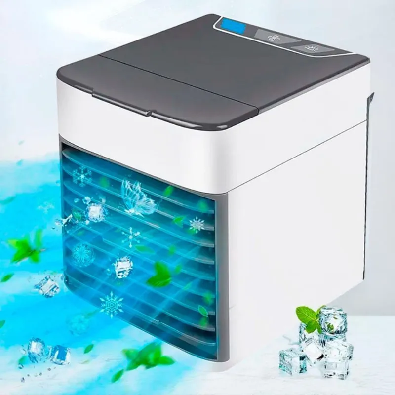 Mini Ar Condicionado Usb Portátil Ventilador Ideal Uso Em
