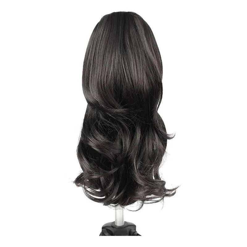 5x Rabo De Cavalo Curto Liso Ondulado Betina 35cm Bio Fibra