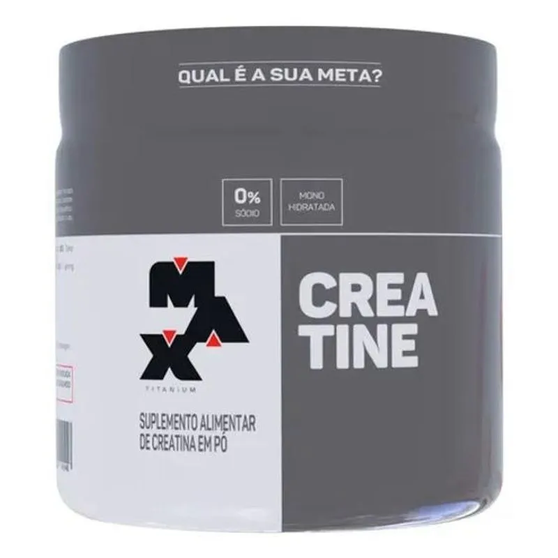 10x Creatina 300 Gr - Max Titanium Sabor Sem Sabor