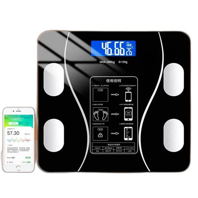 Balança Digital Corporal Bioimpedância Aplicativo Bluetooth