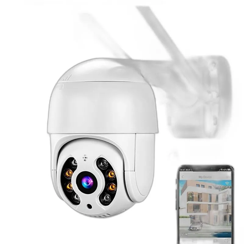 Speed Dome: Câmera Ip Wi-fi Icsee Infravermelho E Suporte