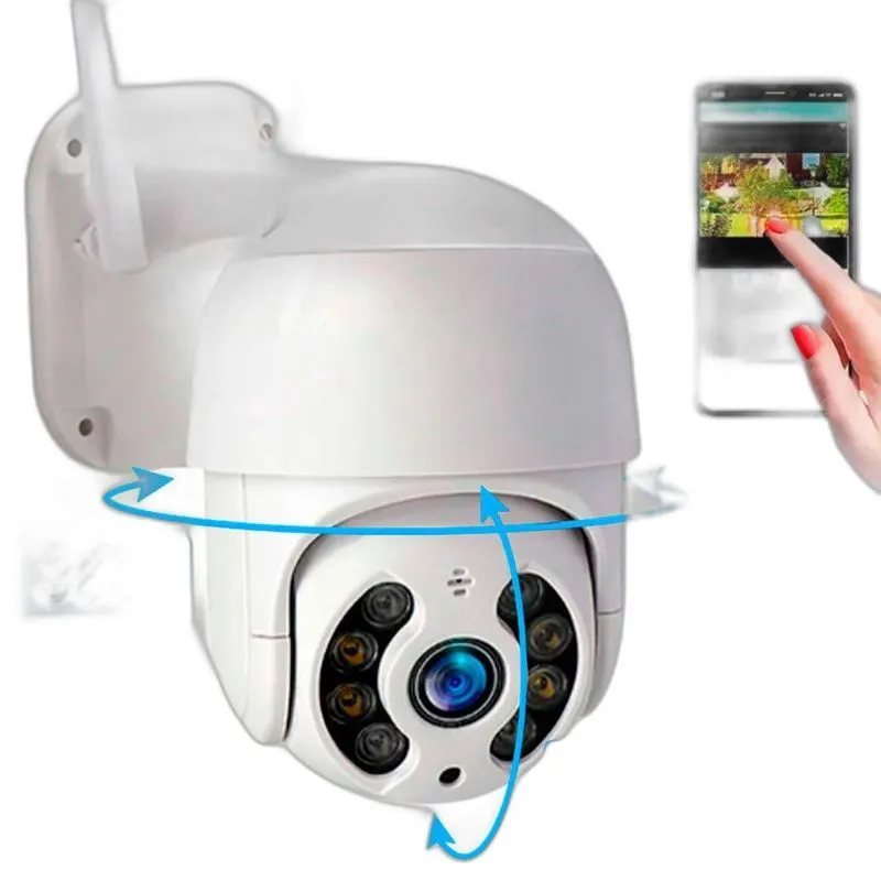 Câmera Segurança Wi-fi 360 Ip Speed Dome A Prova D Agua Ip66