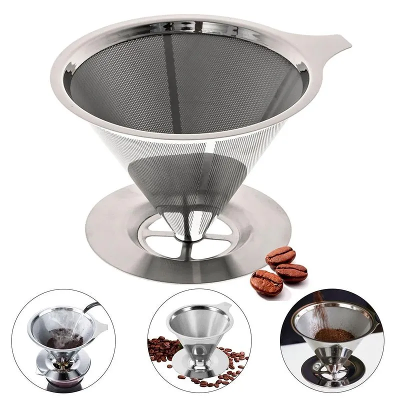 Mini Filtro Coador Café Inox Reutilizável Sem Uso De Papel