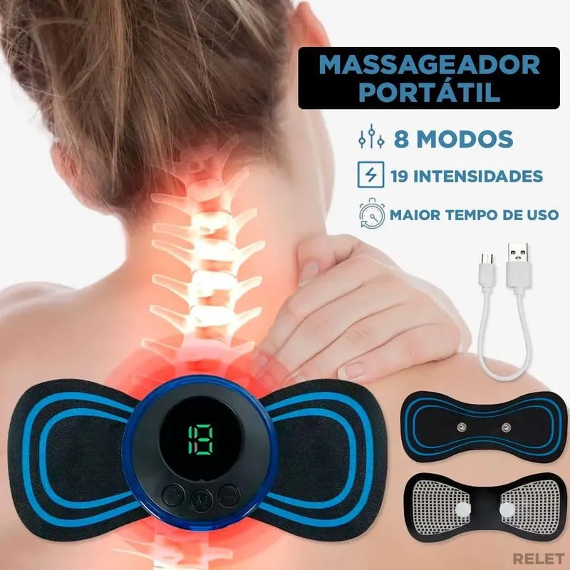 Massageador Eletroterapia Cervical Perna Lombar Abdomen