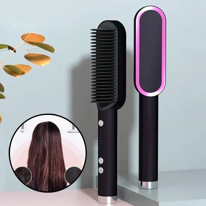 Escova 3 Em 1 Secadora Alisa Cabelo Perfeito Plus 110/220v