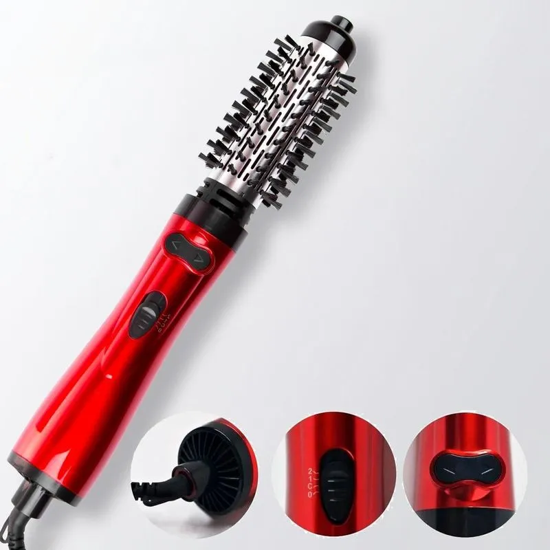 Escova Rotativa 2 Em 1 Profissional Alisadora Top Cabelo