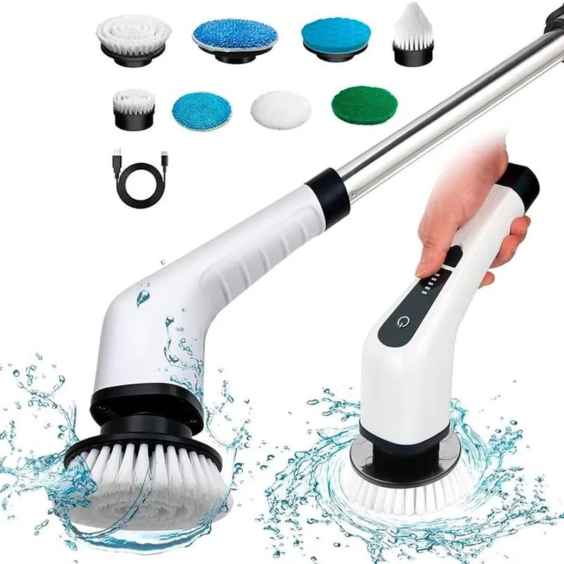 Esfregão Elétrico S/Fio 360 Giratório Recarregável Perfeito