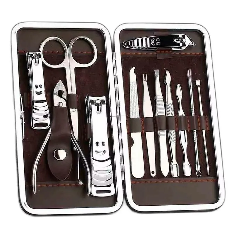 Kit De Unhas Completo 12em1 Profissional Manicure E Pedicure