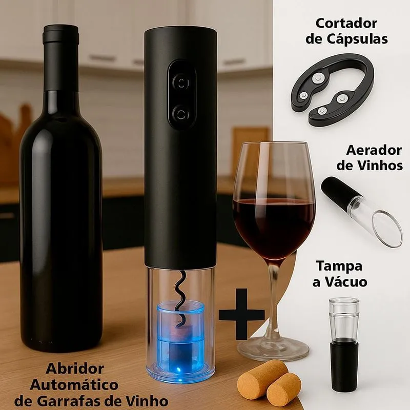 Abridor De Vinho Perfeito Para Jantares E Eventos