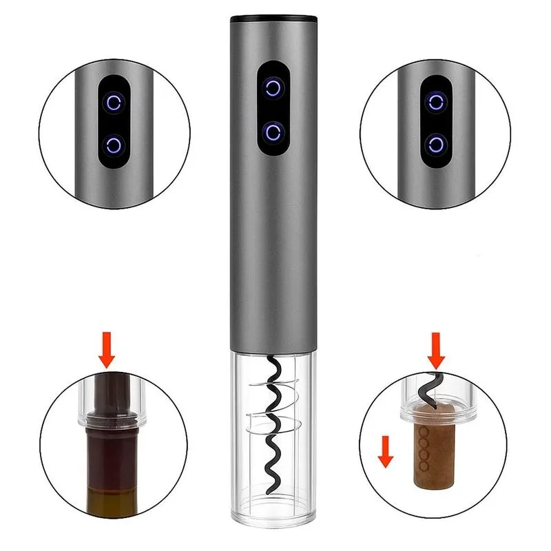 Abridor De Vinho Automático Elegante E Potente