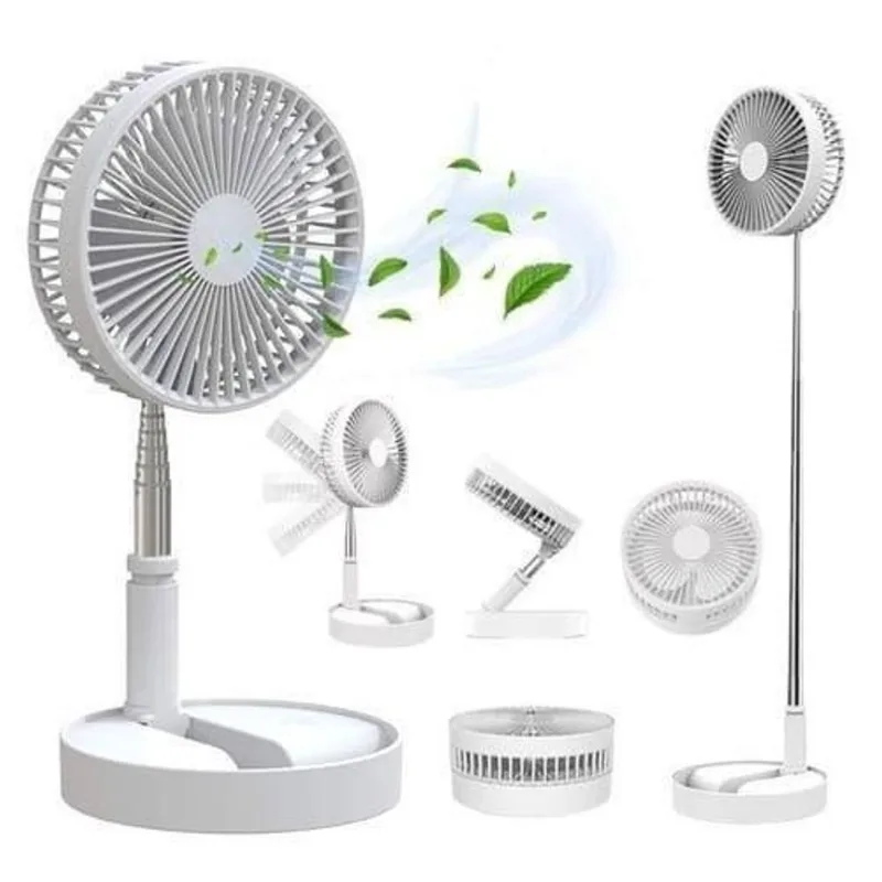 Ventilador Silencioso Retrátil Portátil Dobrável Usb Preto