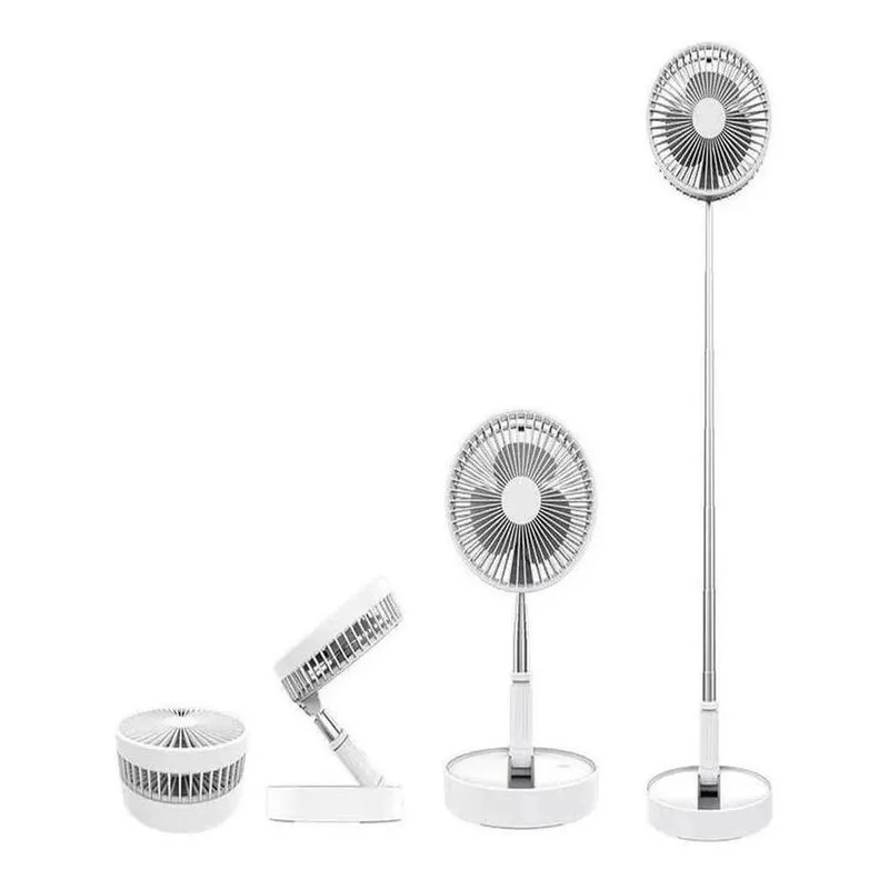 Ventilador Portátil Silencioso Dobrável Usb Branco