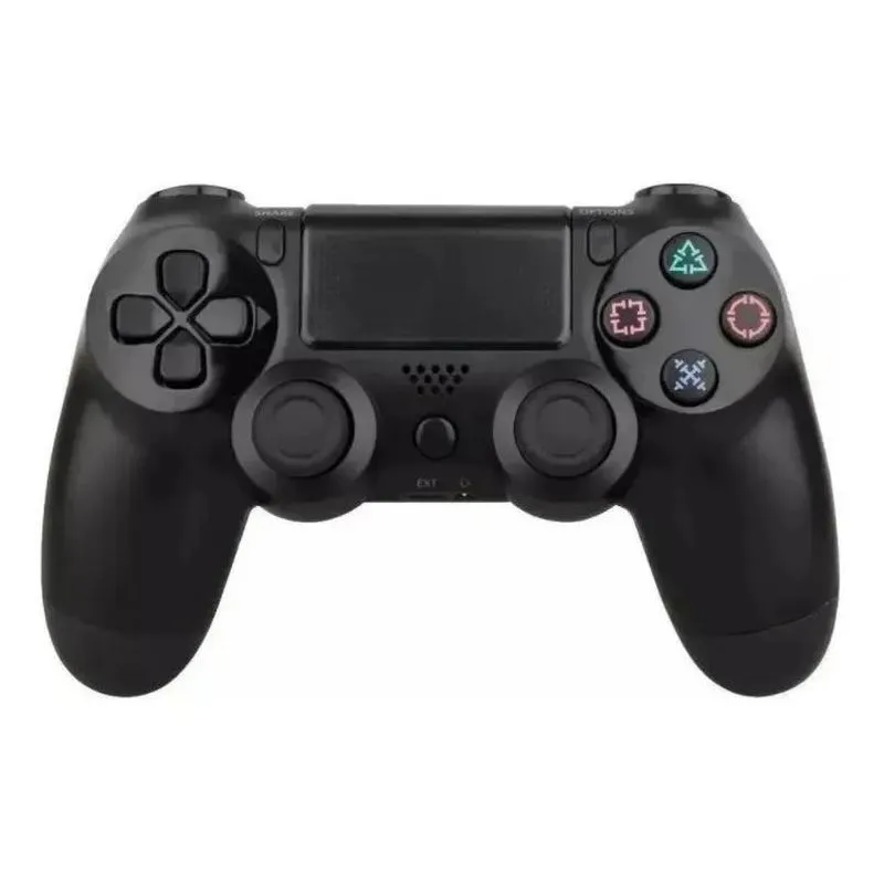 Controle Ps4 Preto Sem Fio Compatível Com Playstation 4 E Pc