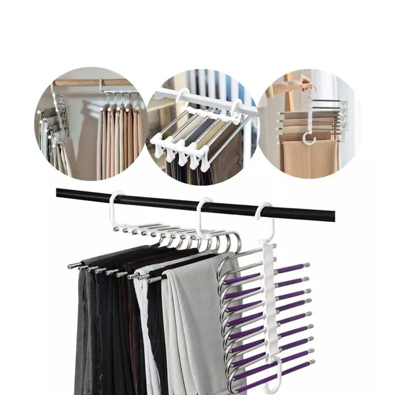 Calceiro Retrátil Inox Organizador Calças E Saias 5