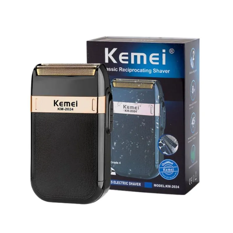 Shaver Kemei Km2024 - Portátil, Recarregável E Garantido