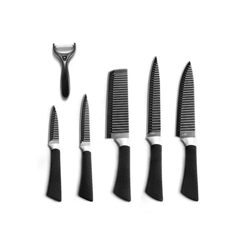 Kit 6 Peças Facas De Aço