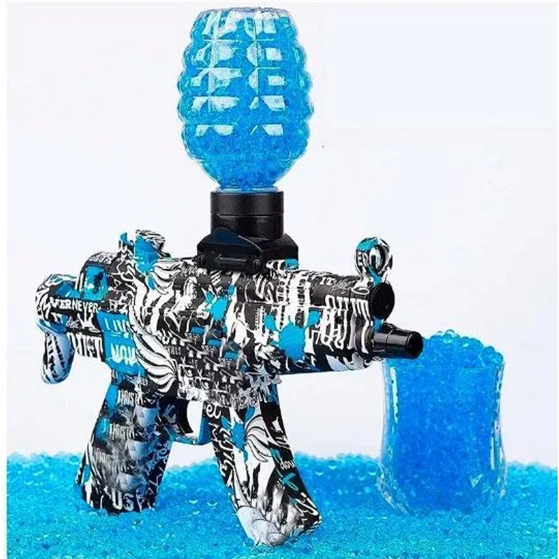 Lançador Bolinhas Orbeez Automático Elétrico Óculos Proteção