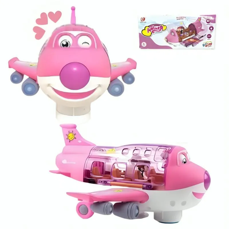 Brinquedo Avião Musical Infantil Interativo 360