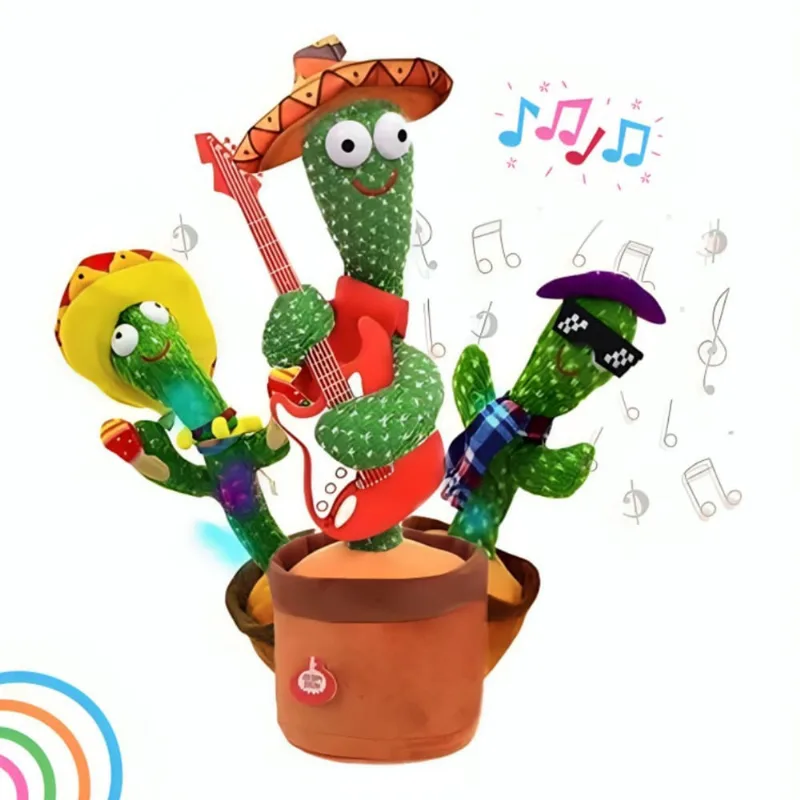 Luz Infantil Musical Cacto Recarregável Dançante Oferta