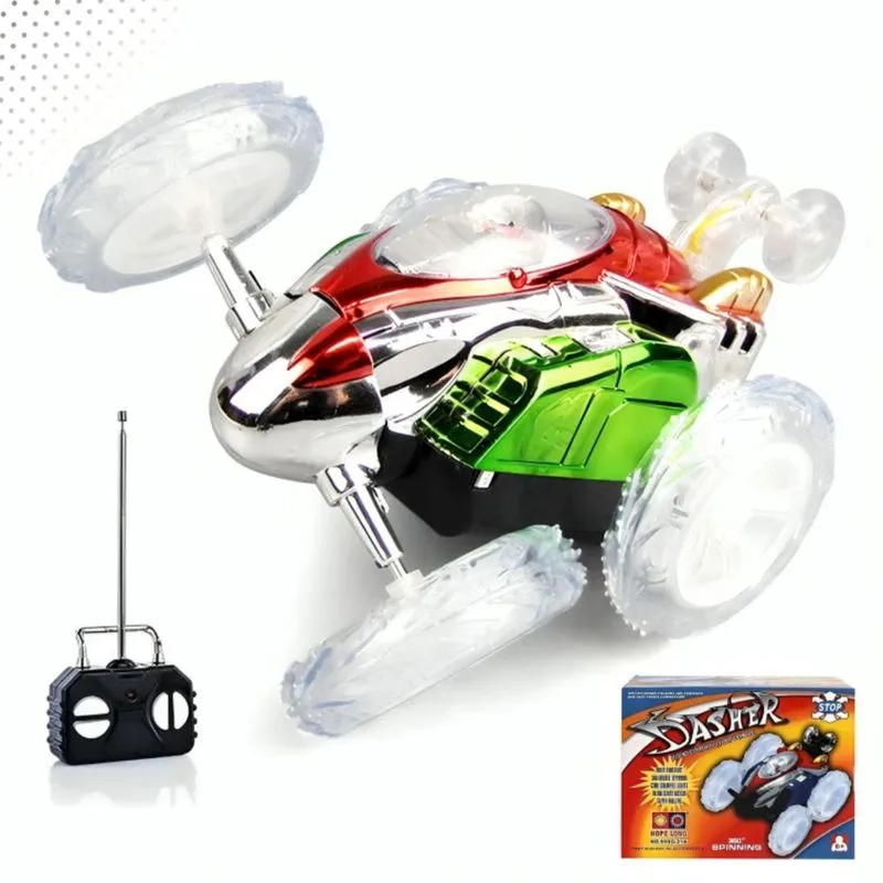 Carrinho Controle Luz Led Gira 360 Infantil