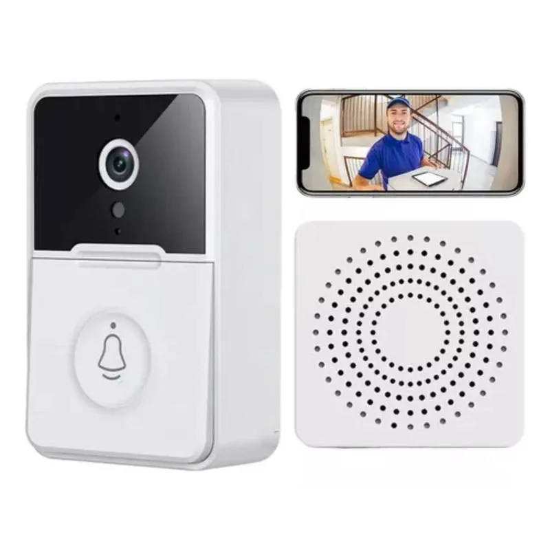 Campainha Wifi Hd Smart Com Câmera E Áudio Proteção
