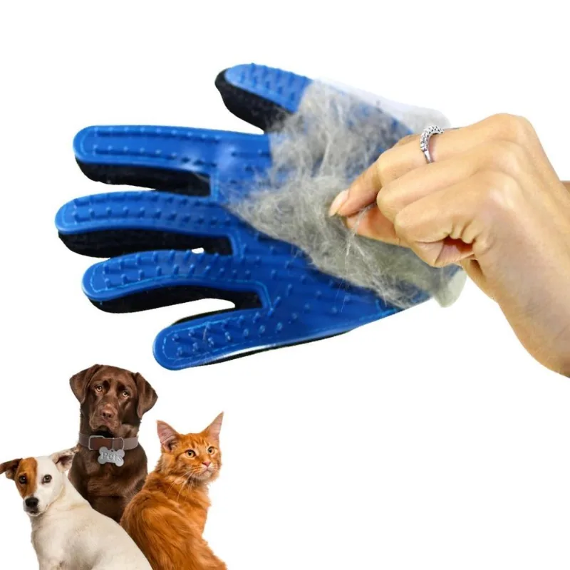 Luva Pet Para Banho Cães Gatos Tira Pelo Animais