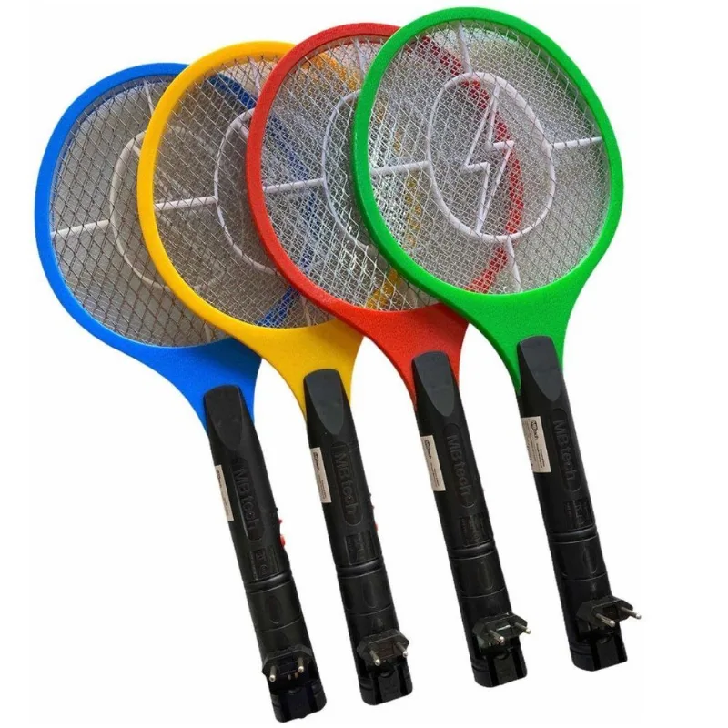 Raquete Eletrica Para Mosquitos Com Base Usb E Luz Uv