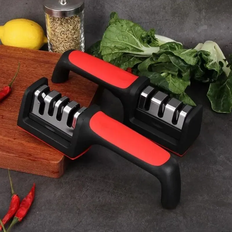 Amolador De Facas 3 Opções Tesouras Afiar Inox Fio