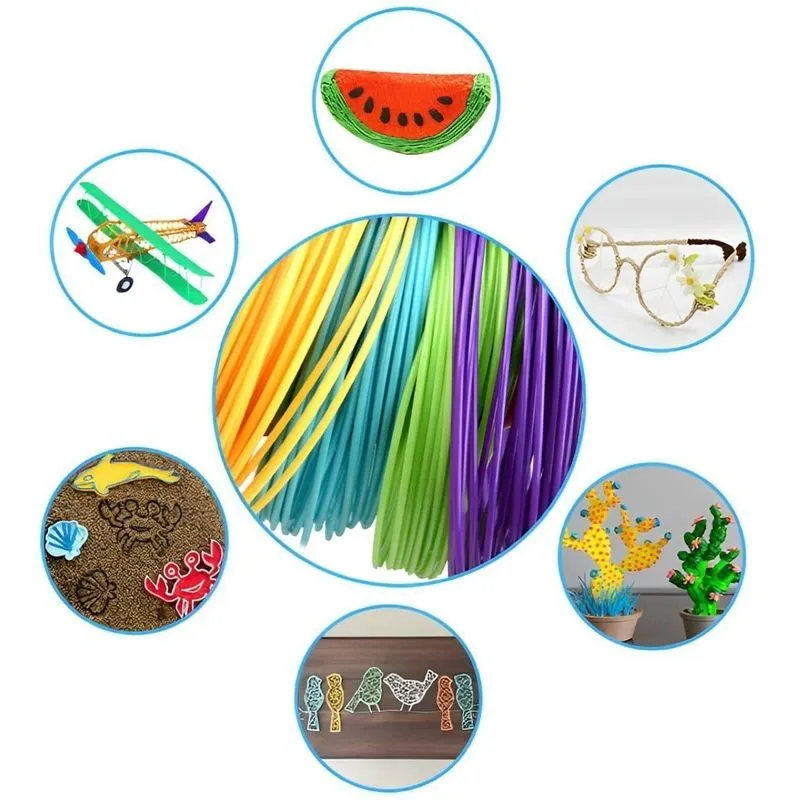 Caneta 3d Usb Com Refil Variado E Acessórios Inclusos