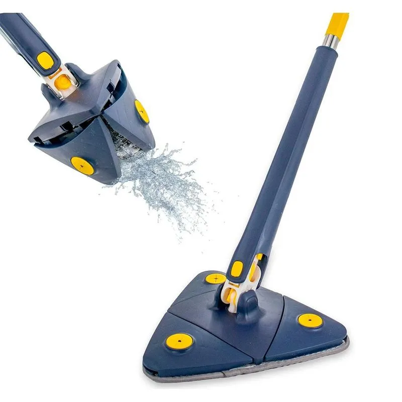 Esfregão Mop 360 Triangular Com Refil Ajustável E Limpeza