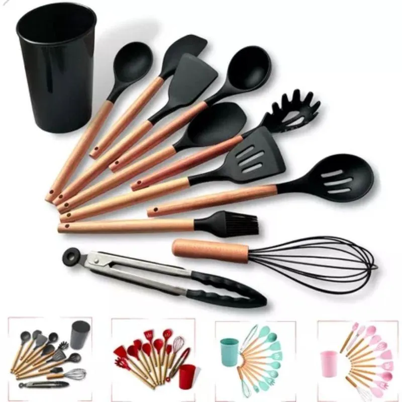 Kit 12 Utensílios De Silicone