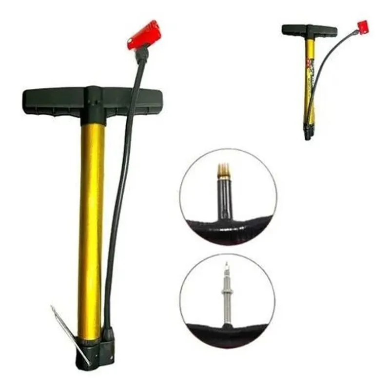 2x Bomba Ar Manual Pneus Carro Moto Bicicleta 160psi Fertak