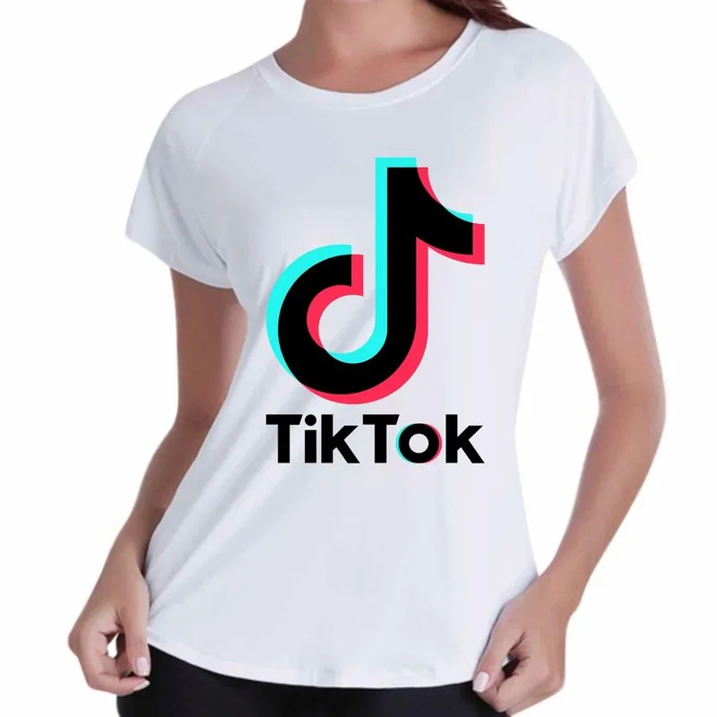 Camiseta Tik Tok Feminina Baby Look t- shirt