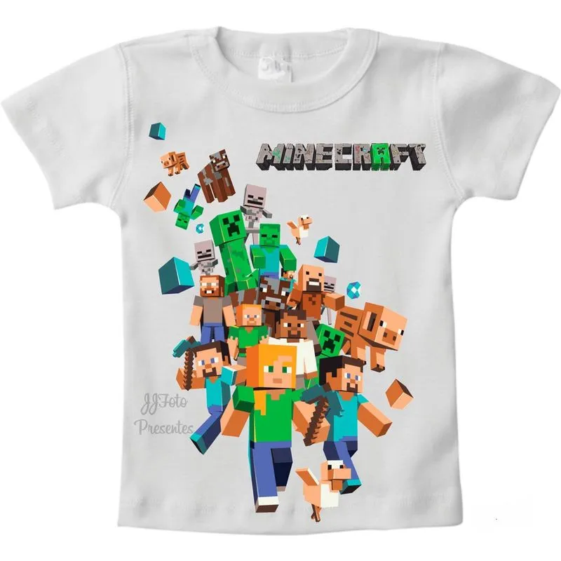 Camiseta Infantil Minecraft