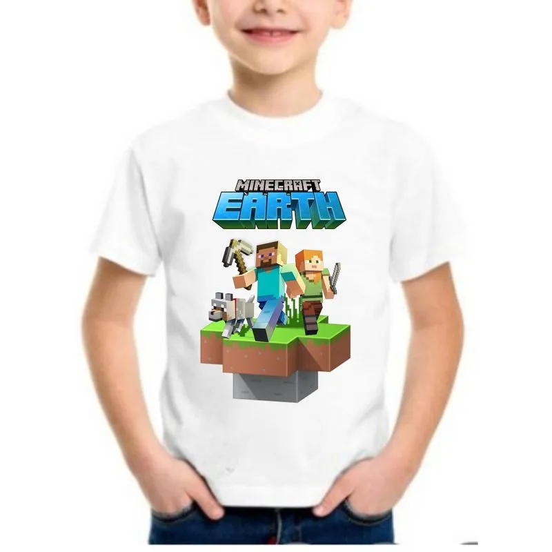 Camiseta Infantil Minecraft