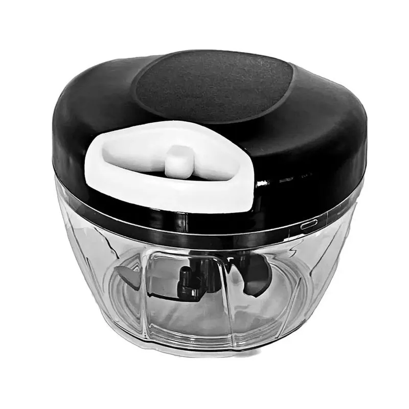 Mini Processador Alimentos Cortador Manual Cebola Alho 500ml