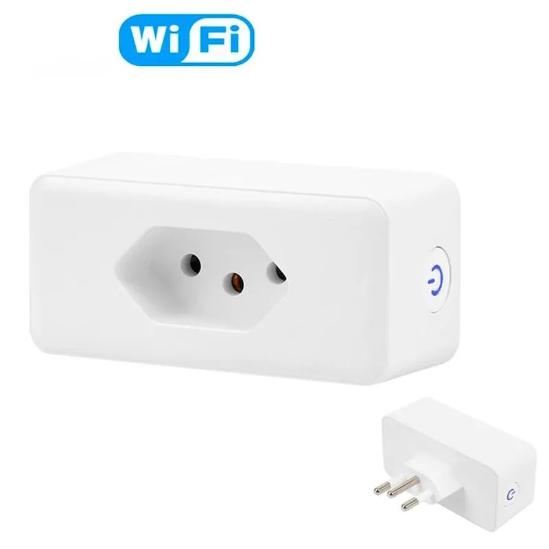Tomada Inteligente Wifi Compatível Sistemas Automação