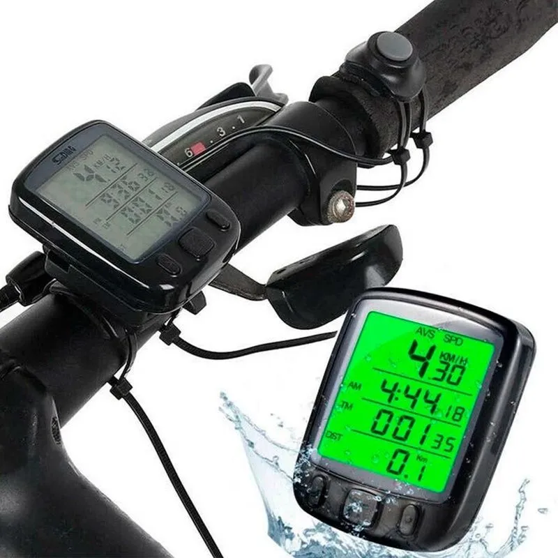 Computador Ciclismo Digital Iluminação Led E À Prova D'água