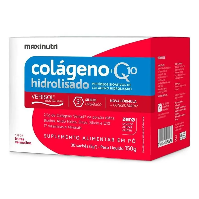 Suplemento Em Pó Maxinutri Colágeno Hidrolisado + Q10 Veriso