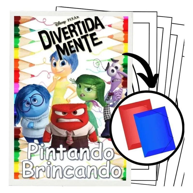 5x Kit 100 Desenhos Para Pintar E Colorir Divertidamente - F