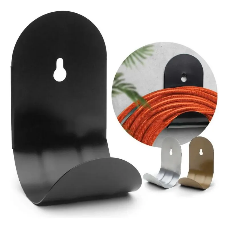 3x Suporte Para Mangueira De Jardim Mini Parede Aço Enrolado